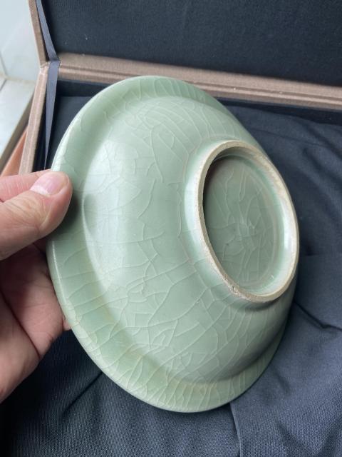 古玩陶瓷南宋——龍泉窯折沿素洗（已保真）拍賣，當前價格98888元