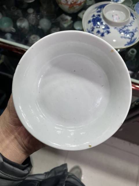 古玩陶瓷青花八駿圖撇口碗拍賣，當前價格3200元