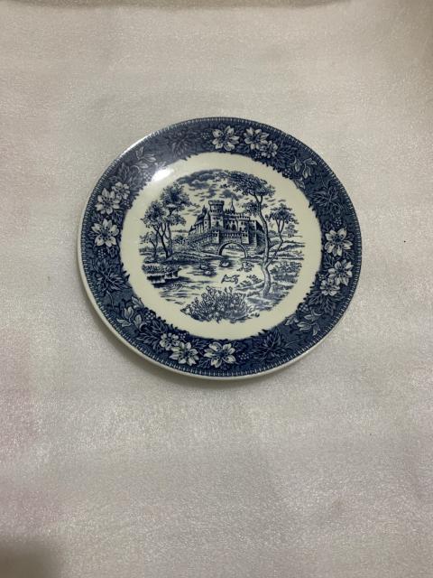 古玩陶瓷景物紋青花盤拍賣，當(dāng)前價(jià)格220元