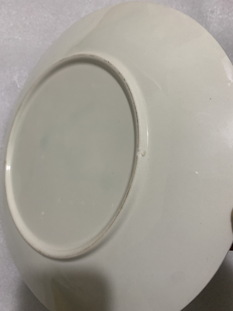 古玩陶瓷景物紋青花盤拍賣，當(dāng)前價(jià)格220元