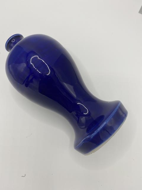 古玩陶瓷藍釉梅瓶拍賣，當前價格950元
