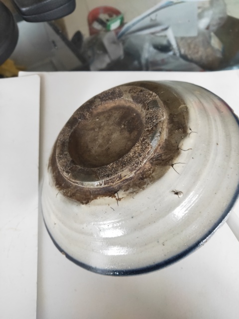 古玩陶瓷清早期磁州窯青花花卉紋盤拍賣,當前價格180元
