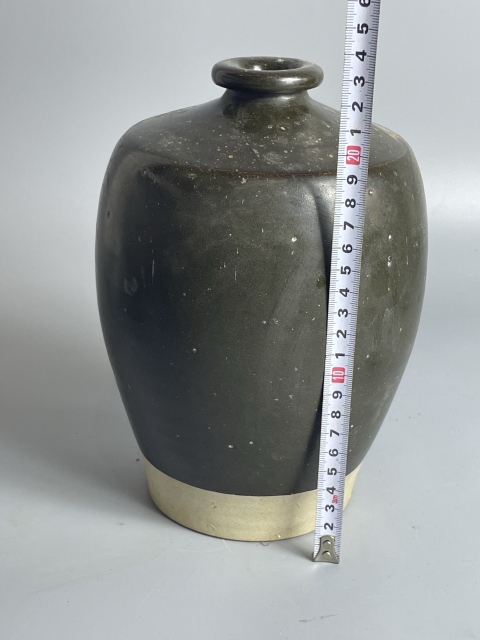 古玩陶瓷磁州窯系茶葉末釉梅瓶拍賣，當前價格2600元