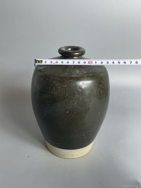 古玩陶瓷磁州窯系茶葉末釉梅瓶拍賣，當前價格2600元