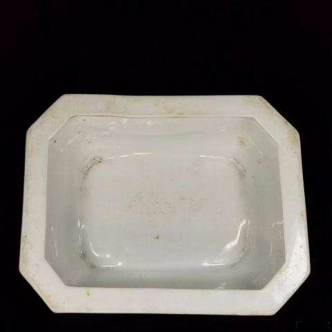 古玩陶瓷粉彩描金花卉詩文水仙盆拍賣,當前價格300元