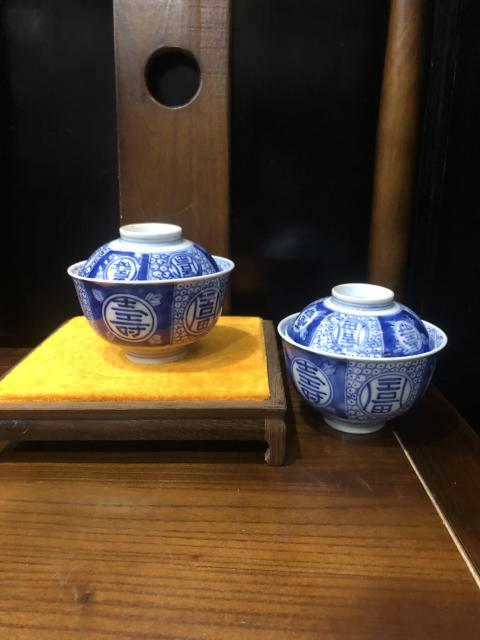 【瓷】　★ 瓷器 青花福寿三多紋碗 ★　清中期　柘榴 仏手 染付文様　明清磁器 瓷】 ☆ 瓷器 青花福寿三多紋碗 ☆ 清中期 柘榴 仏手 染付文様