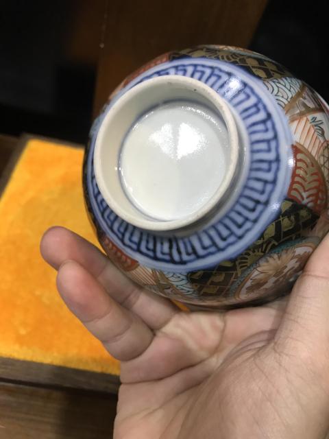 古玩陶瓷（精品蓋碗）清末民初-青花粉彩開窗花卉紋描金蓋碗一對拍賣，當前價格820元