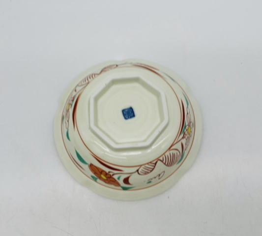 古玩陶瓷花卉紋五彩碗拍賣，當前價格150元