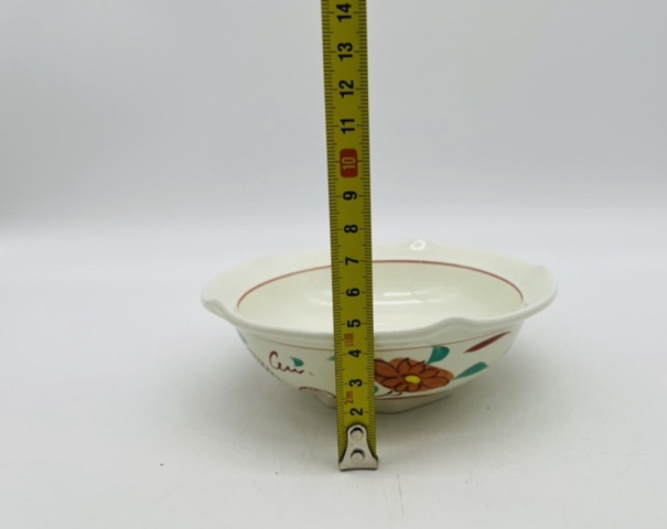古玩陶瓷花卉紋五彩碗拍賣，當前價格150元
