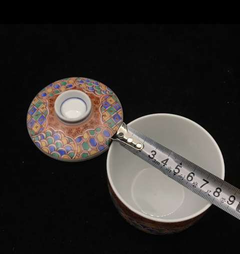 古玩陶瓷五彩蓋罐拍賣,當前價格168元