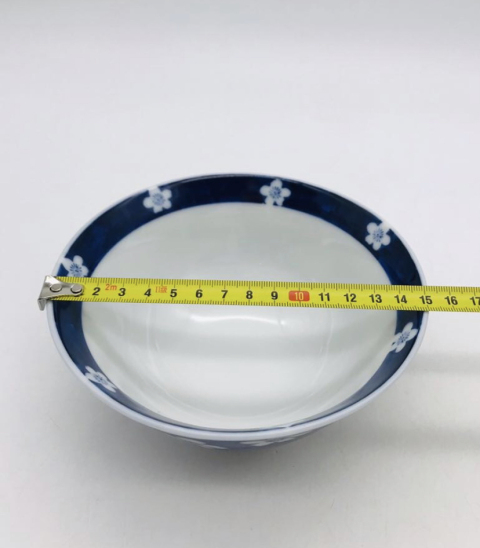古玩陶瓷青花留白梅紋碗拍賣,當前價格198元