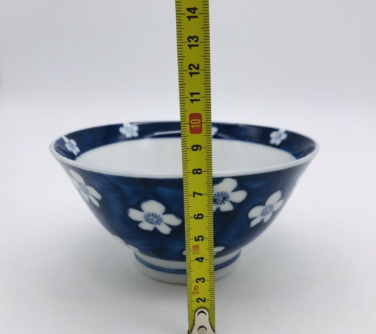 古玩陶瓷青花留白梅紋碗拍賣,當前價格198元