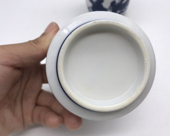 古玩陶瓷嬰戲紋青花杯拍賣，當前價格125元
