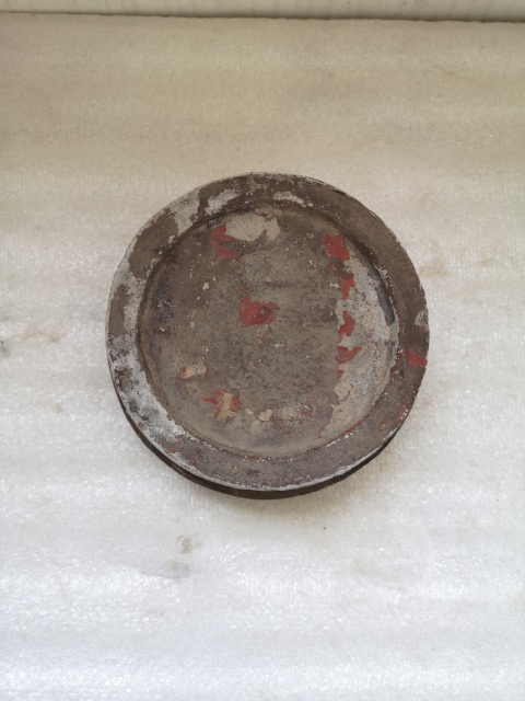 古玩陶瓷刻海水紋四足硯臺拍賣,當前價格680元