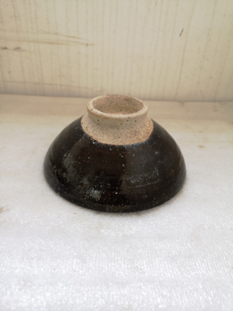 磁州窯黑釉斗笠碗拍賣，當前價格858元