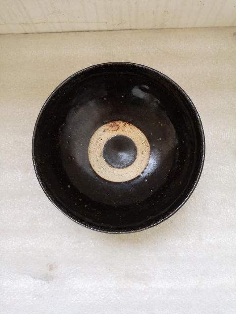 古玩陶瓷磁州窯黑釉斗笠碗拍賣,當前價格850元