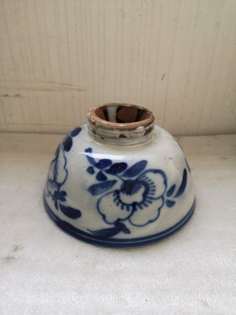 古玩陶瓷磁州窯青花花卉紋碗拍賣,當(dāng)前價(jià)格850元