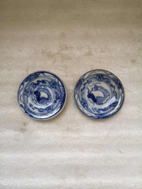 古玩陶瓷磁州窯青花滿池嬌紋盤拍賣，當前價格220元