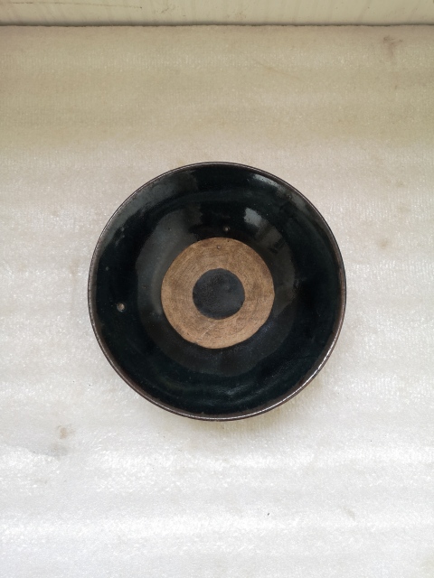 古玩陶瓷磁州窯黑釉斗笠碗拍賣(mài)，當(dāng)前價(jià)格680元