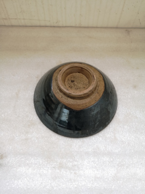 古玩陶瓷磁州窯黑釉斗笠碗拍賣(mài)，當(dāng)前價(jià)格680元