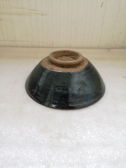 古玩陶瓷磁州窯黑釉斗笠碗拍賣(mài)，當(dāng)前價(jià)格680元