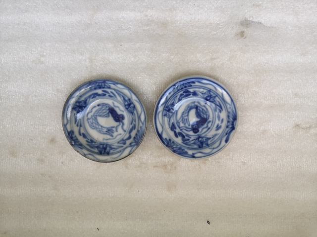 古玩陶瓷磁州窯青花滿池嬌紋盤拍賣，當前價格220元