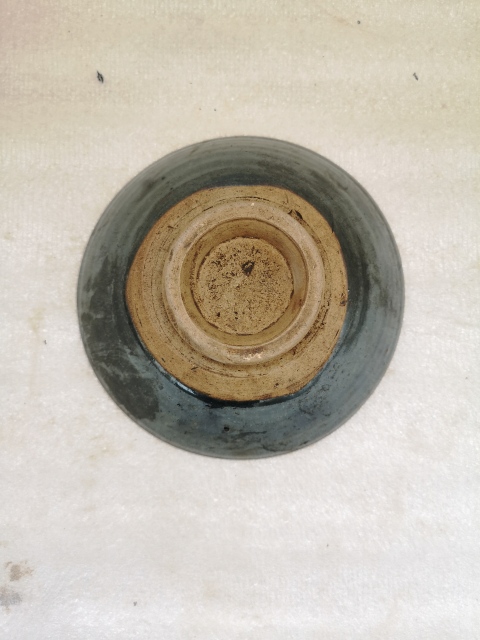 古玩陶瓷磁州窯黑釉斗笠碗拍賣(mài)，當(dāng)前價(jià)格680元