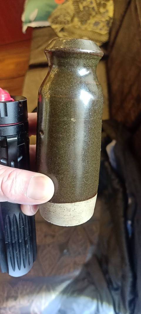 古玩陶瓷明代茶葉末釉瓶拍賣,當前價格1800元