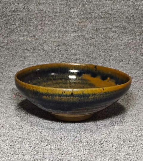 古玩陶瓷黒褐釉碗拍賣，當前價格2298元