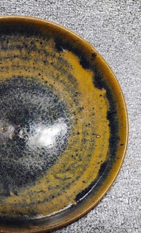 古玩陶瓷黒褐釉碗拍賣，當前價格2298元