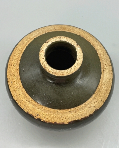 古玩陶瓷磁州窯系褐釉澀圈瓶拍賣，當(dāng)前價格3698元