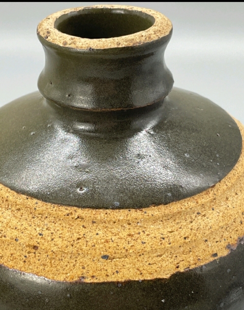 古玩陶瓷磁州窯系褐釉澀圈瓶拍賣，當(dāng)前價格3698元