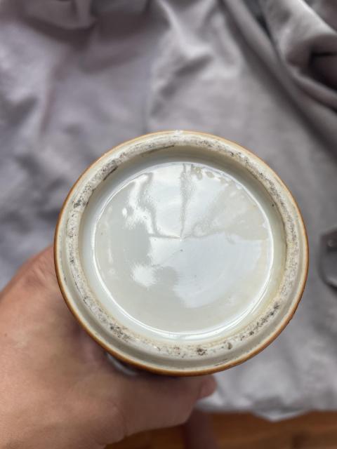 古玩陶瓷喜上眉梢青花雞腿蓋瓶拍賣,當前價格12000元