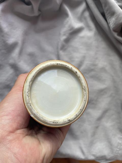 古玩陶瓷喜上眉梢青花雞腿蓋瓶拍賣,當前價格12000元