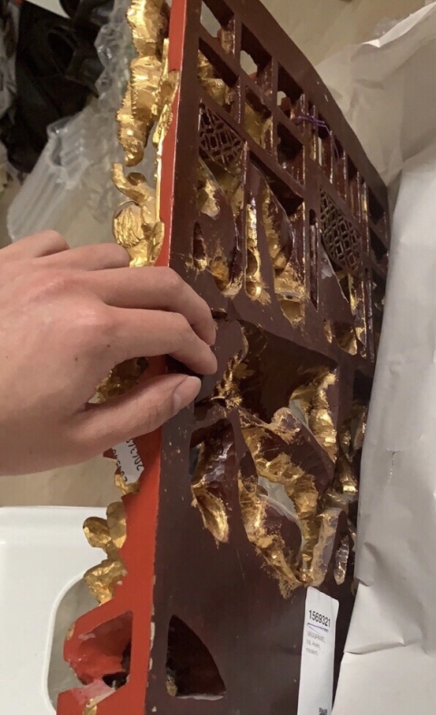 古玩雜項潮州金漆木雕拍賣，當前價格6800元