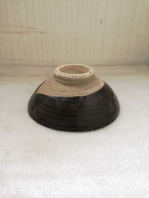 古玩陶瓷磁州窯黑釉斗笠碗拍賣(mài),當(dāng)前價(jià)格850元