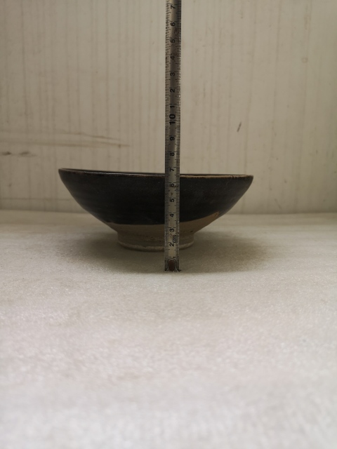古玩陶瓷磁州窯黑釉斗笠碗拍賣(mài),當(dāng)前價(jià)格850元