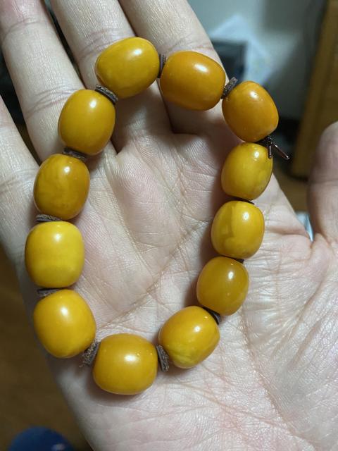 古玩雜項波羅的海蜜蠟棗珠手串拍賣,當前價格6200元