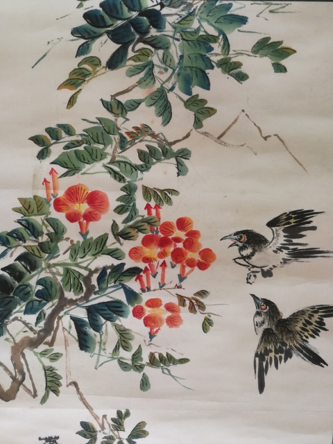 古玩字畫江西美協(xié)理事中書協(xié)會員國家一級美術(shù)師林峰繪畫春酣圖拍賣,當前價格199元
