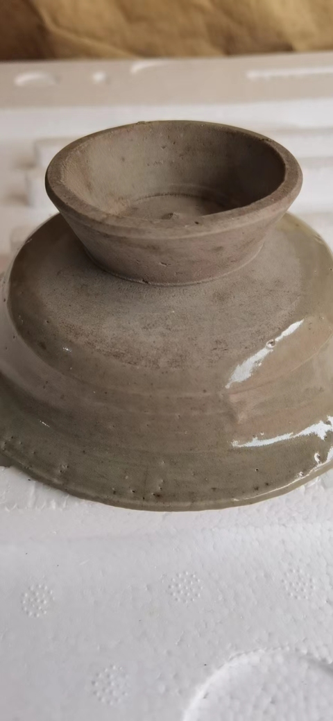 古玩陶瓷青釉高足盤拍賣，當(dāng)前價格1200元