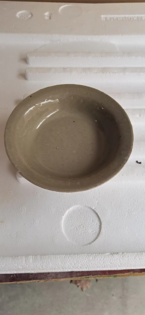 古玩陶瓷青釉高足盤拍賣，當(dāng)前價格1200元