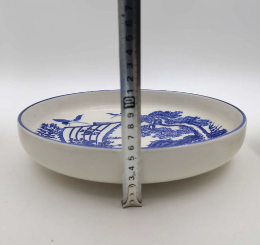 古玩陶瓷松鶴紋青花盤拍賣，當前價格398元