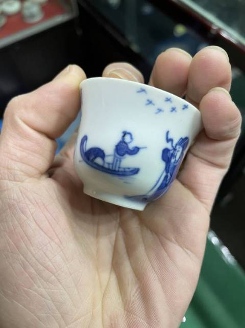 古玩陶瓷青花小杯拍賣,當前價格3000元