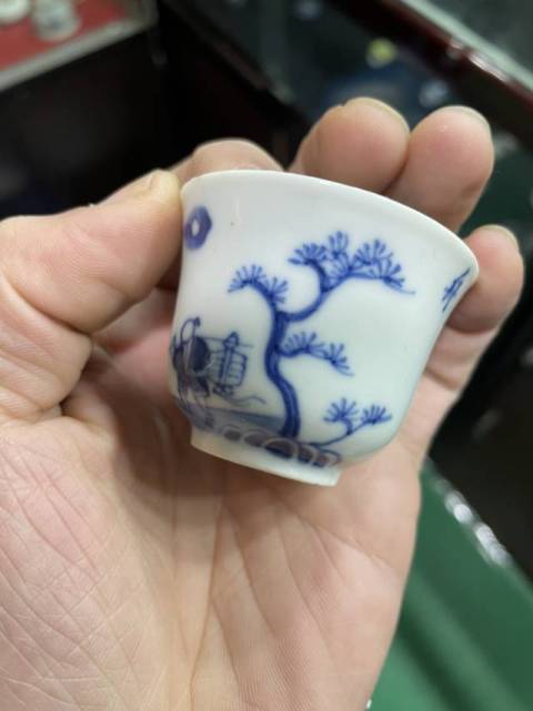 古玩陶瓷青花小杯拍賣,當前價格3000元