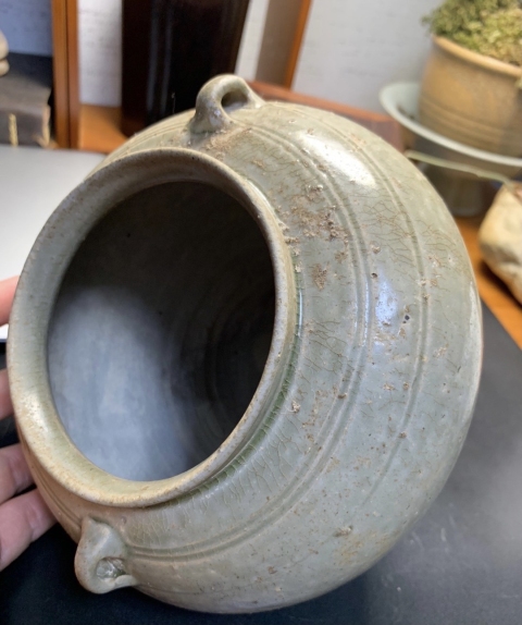 古玩陶瓷青釉雙系罐拍賣，當前價格15000元