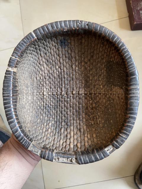 古玩雜項編織簸箕拍賣，當前價格500元