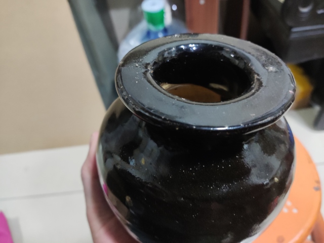 古玩陶瓷清早期黑釉罐拍賣,當前價格688元