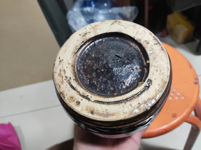 古玩陶瓷清早期黑釉罐拍賣,當前價格688元