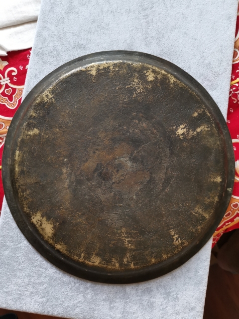 古玩銅器銅盤拍賣，當前價格800元