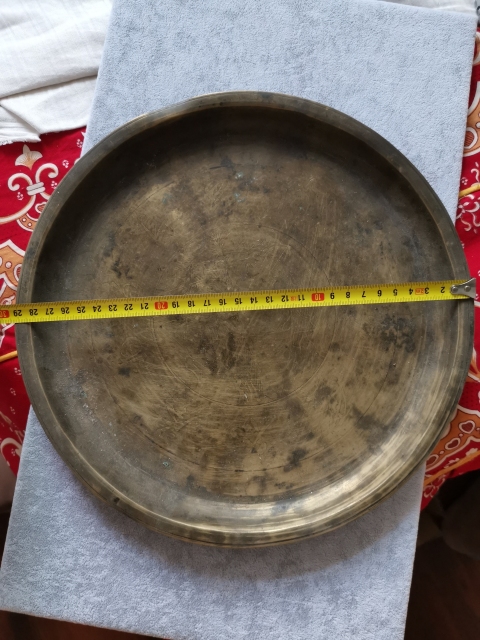 古玩銅器銅盤拍賣，當前價格800元